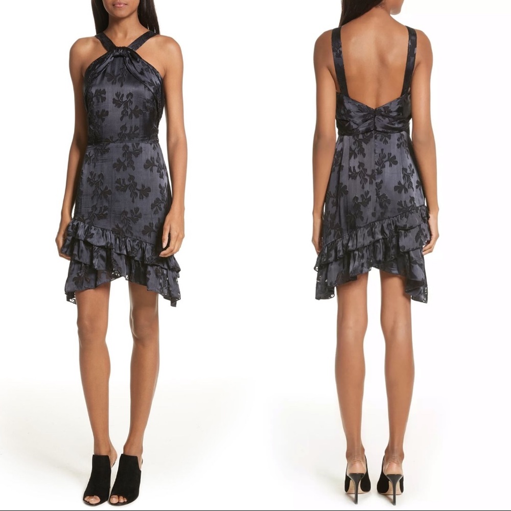 SALONI Silk Burnout dress